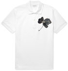 Alexander McQueen - Embroidered Cotton-Piqué Polo Shirt - White