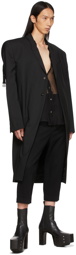 Rick Owens Black Jumbo Tatlin Coat