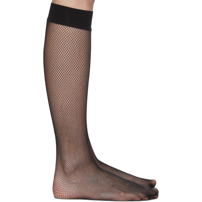 Photo: Wolford Black Twenties Knee-High Socks
