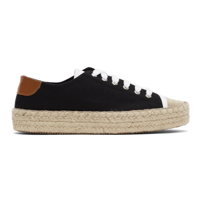 Photo: JW Anderson Black and White Espadrille Sneakers