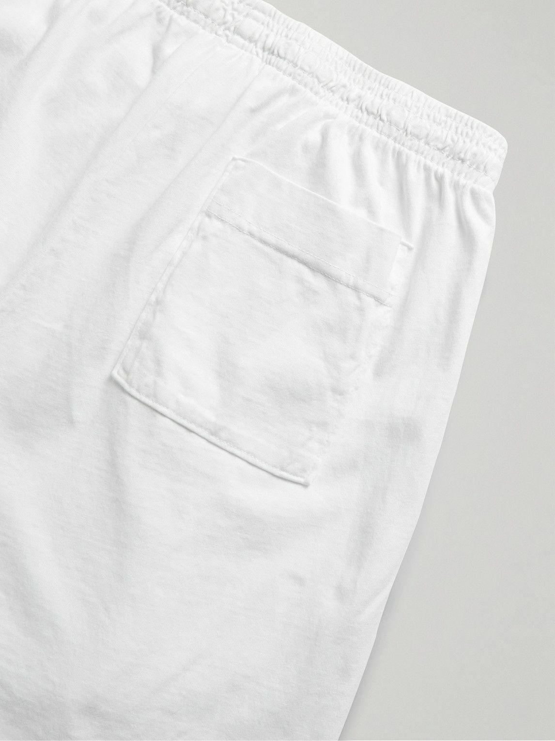 Stray Rats - Straight-Leg Printed Cotton-Jersey Shorts - White