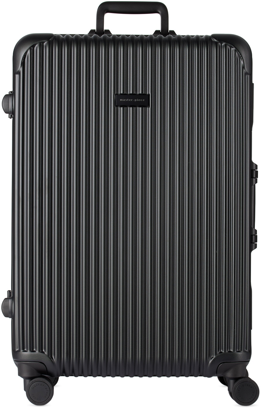 master-piece Black Trolley Suitcase, 75 L