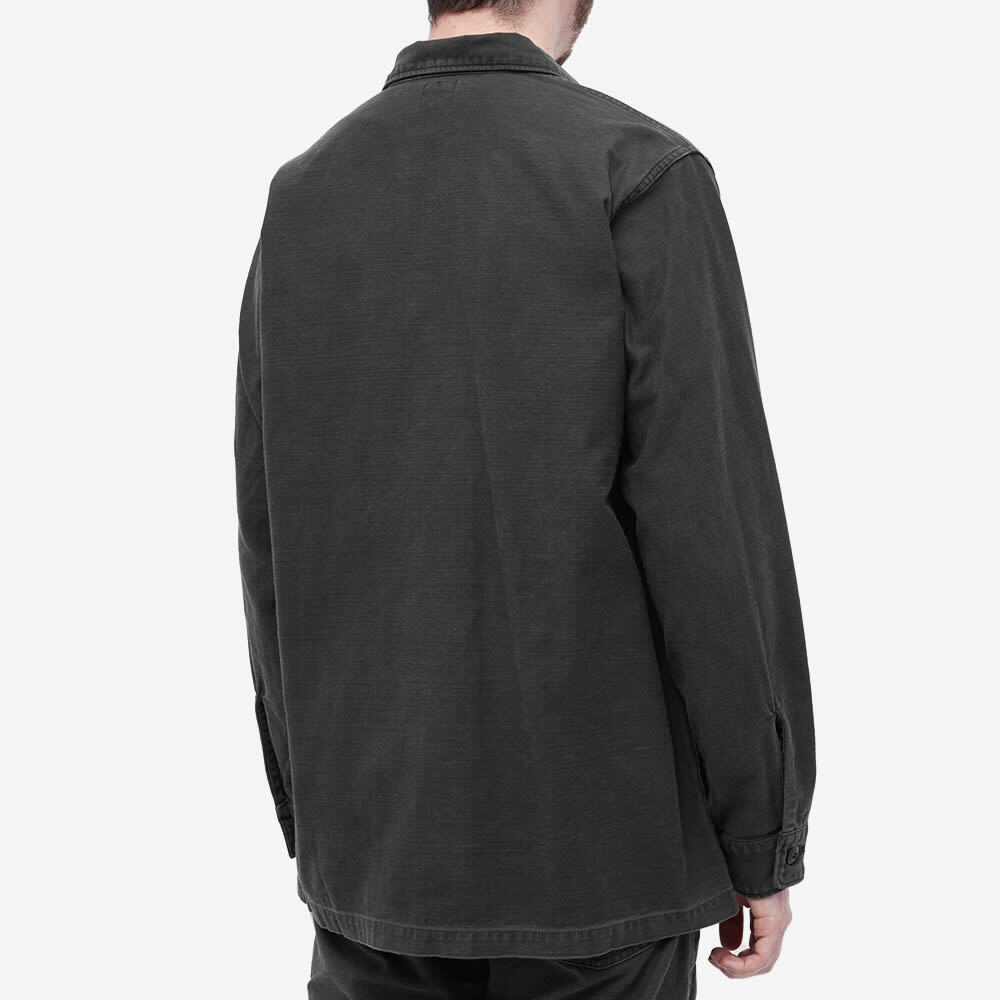 orSlow Men's US Army Shirt in Black Stone orSlow