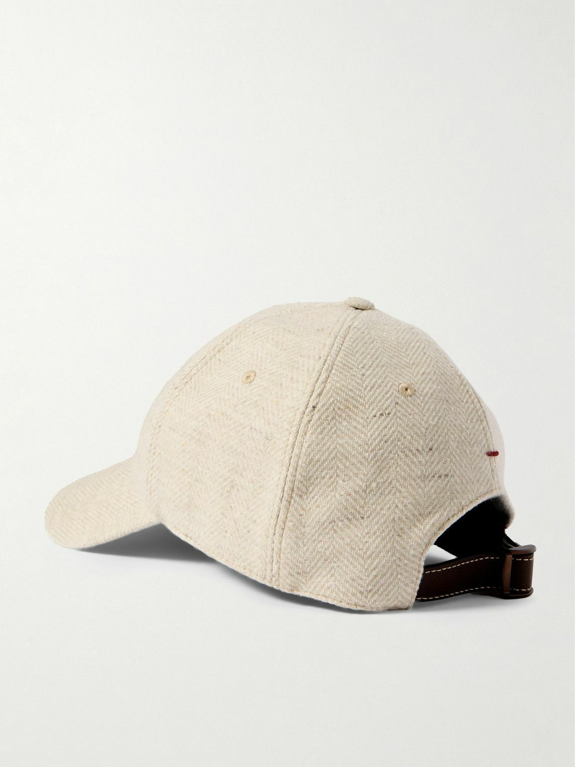 キャップ BRUNELLO CUCINELLI SS25 Hats (MCAP91003 C009) BRUNELLO CUCINELLI Appliquéd waffle-knit wool baseball cap