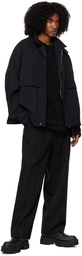 Juun.J Black Pleated Trousers