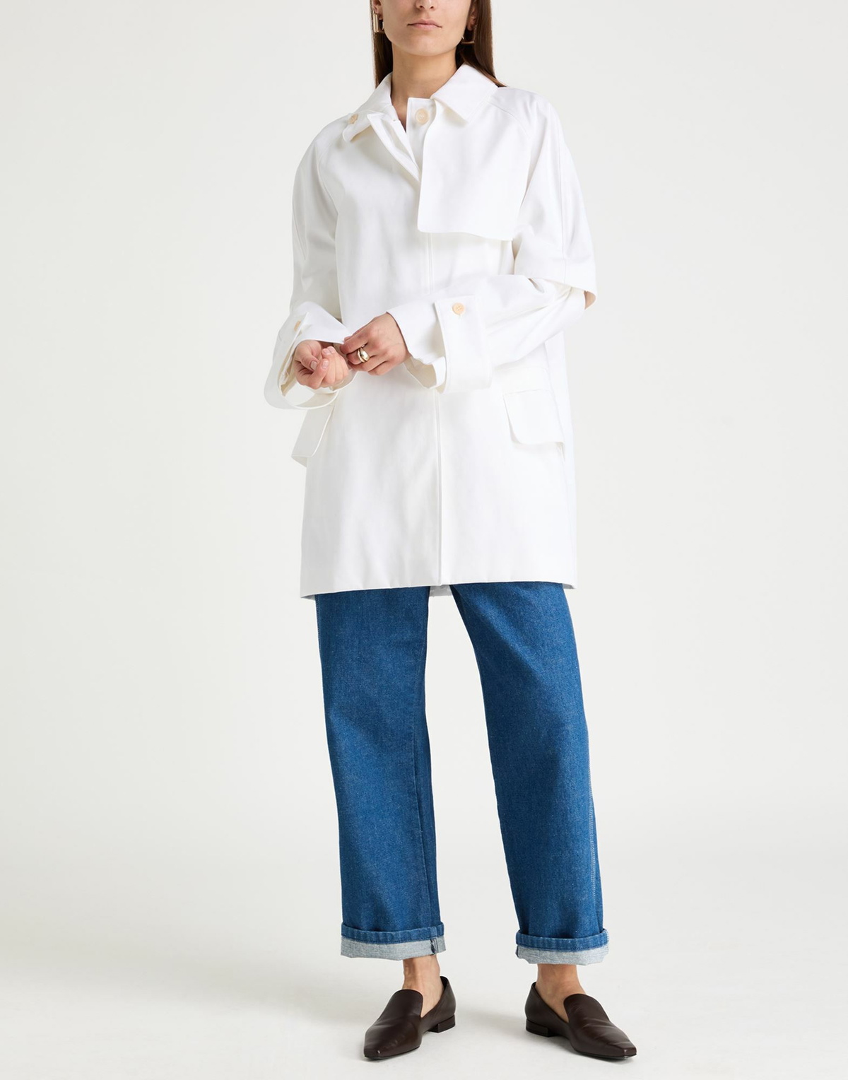 Max Mara Womens Overcoat & Trench Coat in Off white