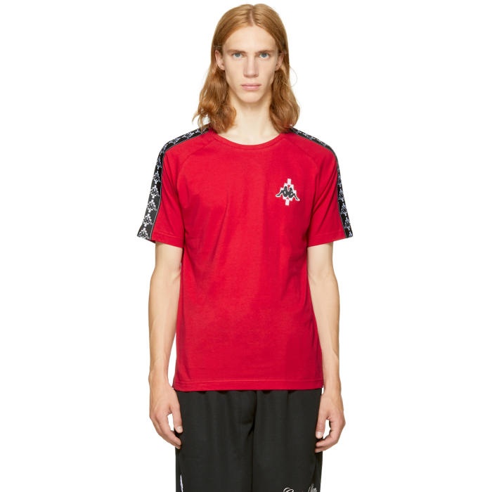 Photo: Marcelo Burlon County of Milan Red Kappa Edition Long Sleeve T-Shirt