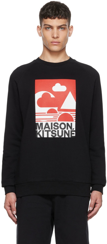 Photo: Maison Kitsuné Black Anthony Burrill Edition Sweatshirt