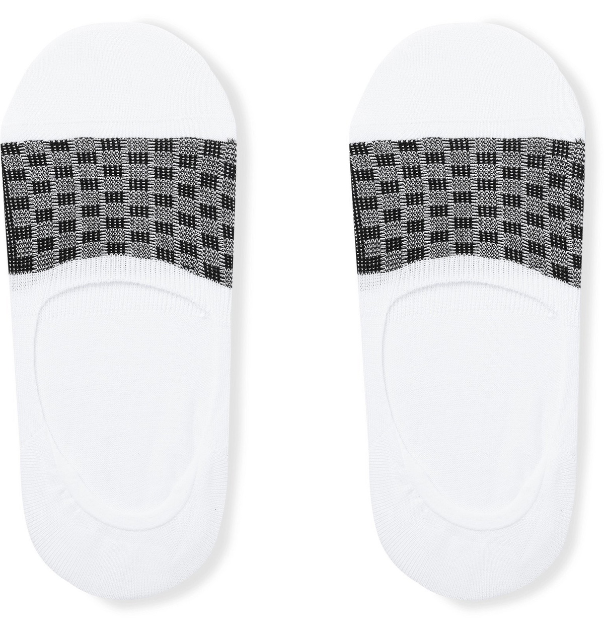 Pantherella - Barbados Stretch Cotton-Blend No-Show Socks - White