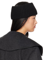 GANNI Black Rib Headband