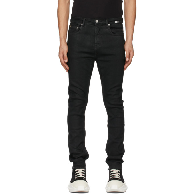 Photo: Rick Owens Drkshdw Black Coated Detroit Cut Jeans