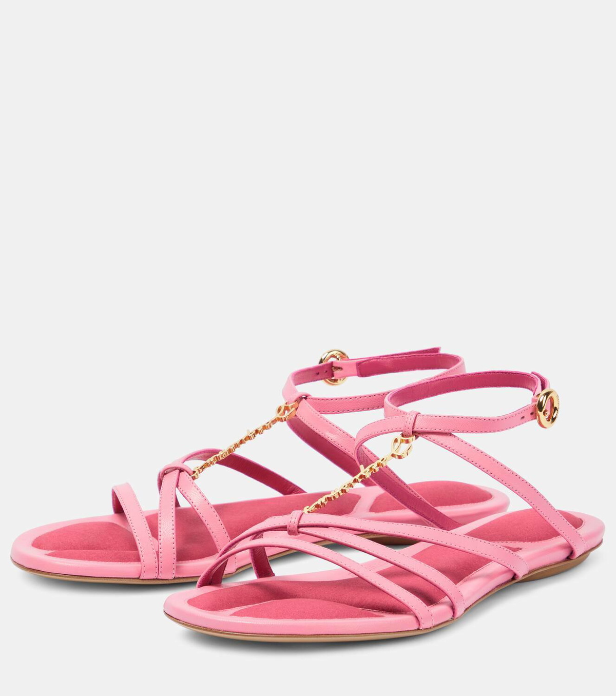Jacquemus Les Sandales Pralu Plates leather sandals