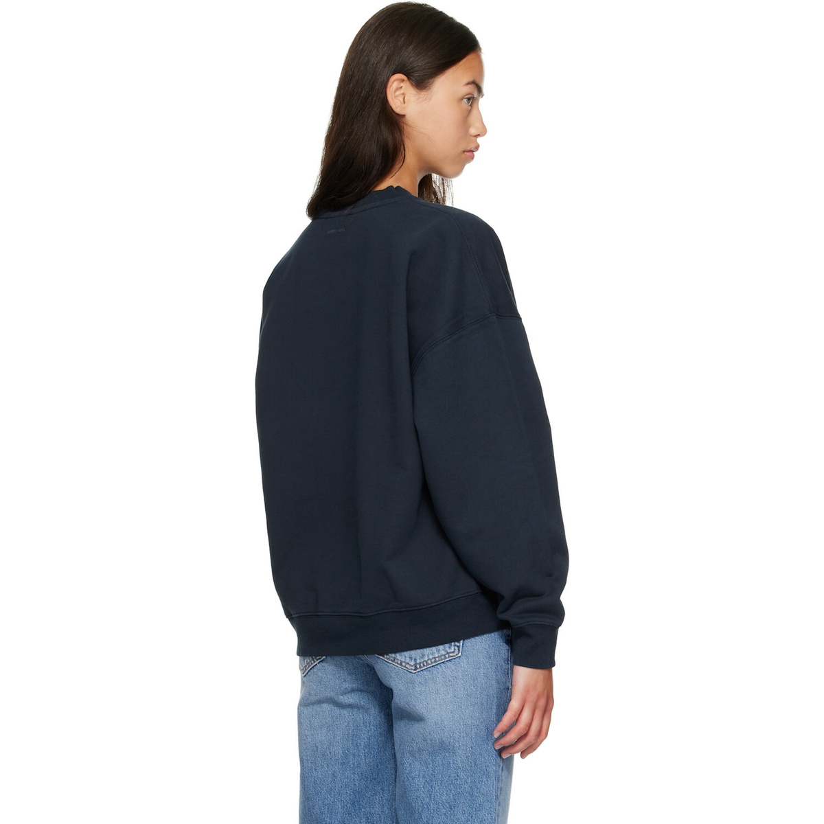 ANINE BING Navy Miles Sweatshirt