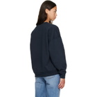 ANINE BING Navy Miles Sweatshirt
