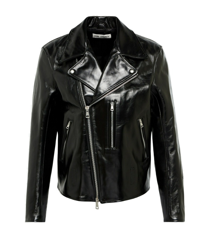 Photo: Our Legacy - Hellraiser leather biker jacket