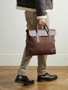 Bennett Winch - Cotton-Canvas and Full-Grain Leather Briefcase