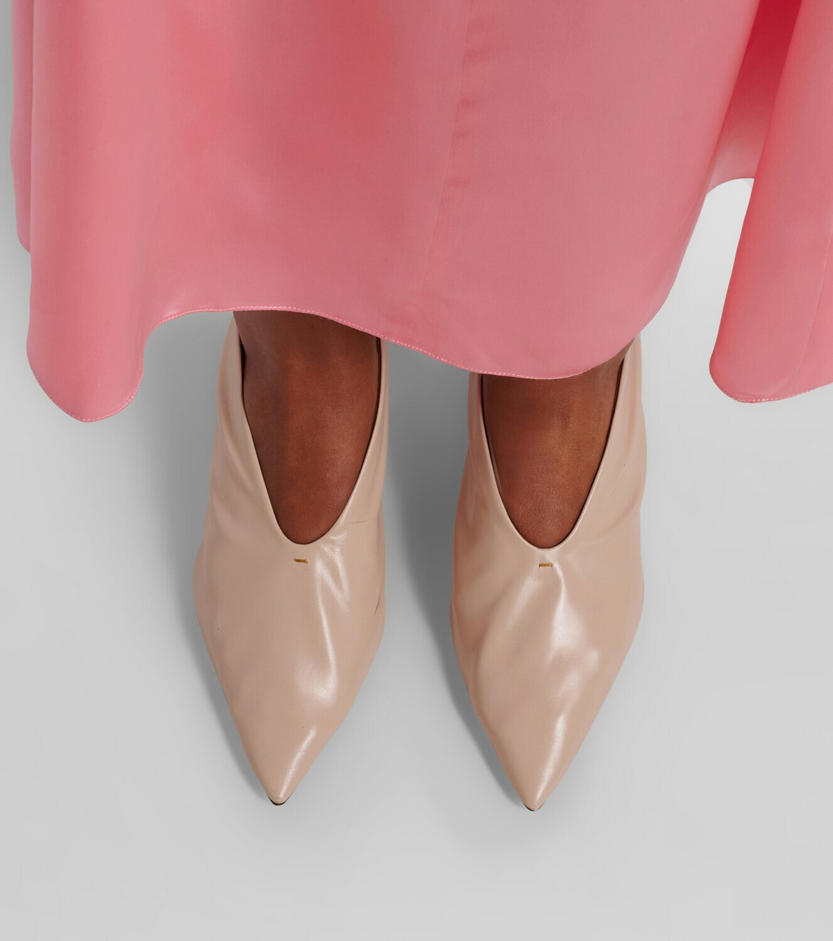 Khaite Miriam leather pumps