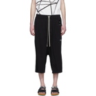 Rick Owens Drkshdw Black Karloff Drawstring Pods Shorts