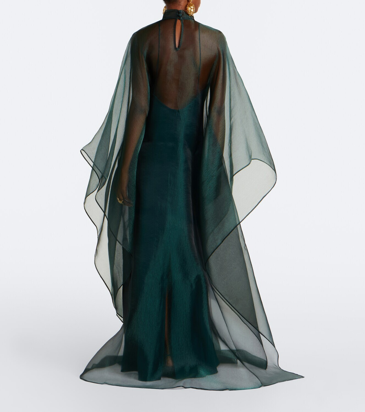 Taller Marmo Sphinx sheer draped organza kaftan