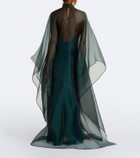 Taller Marmo Sphinx sheer draped organza kaftan