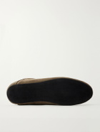 George Cleverley - Mayfair Collapsible-Heel Suede Loafers - Green