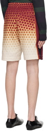 Dries Van Noten Orange Graphic Shorts