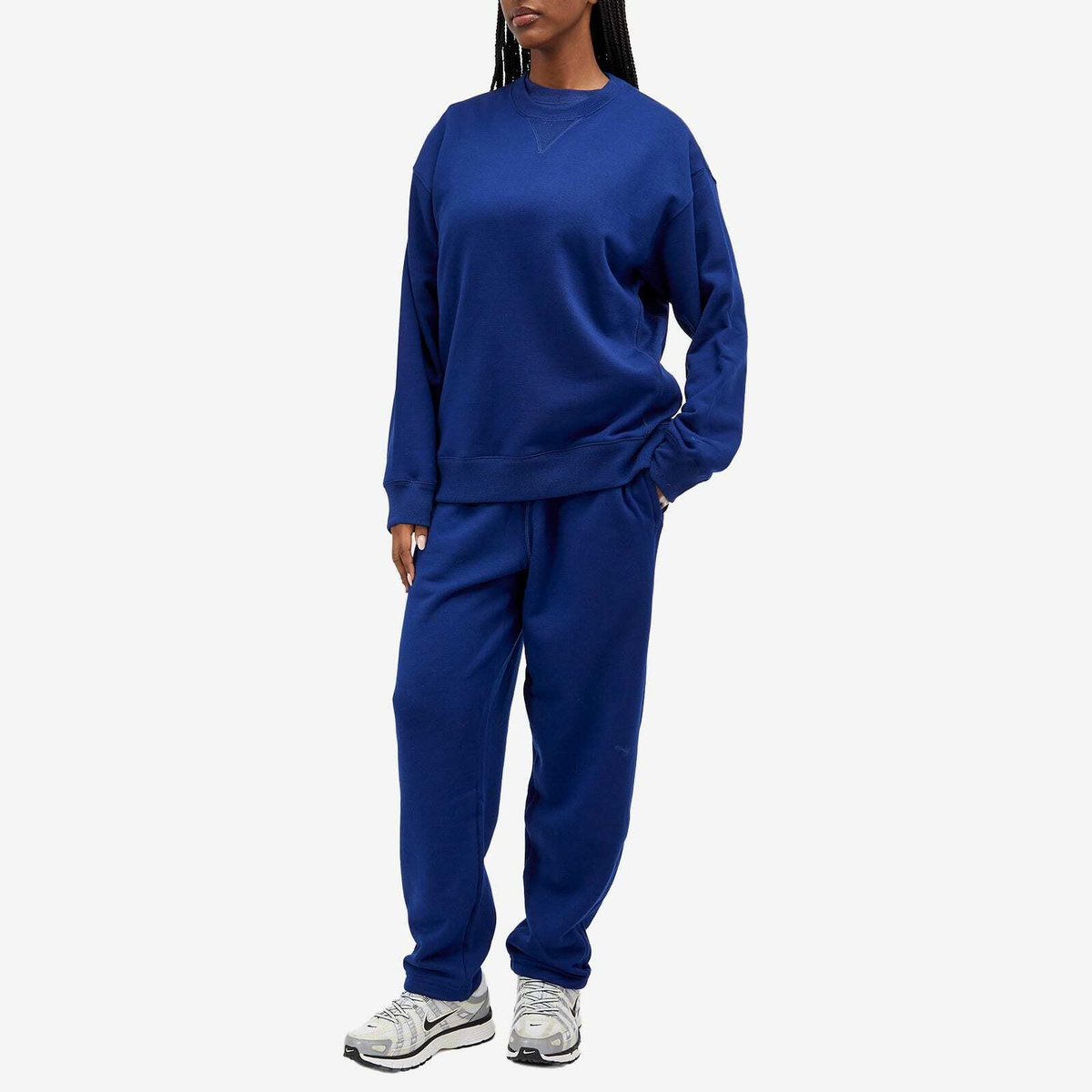 Nike Wool Classics Crew Sweat in Blue Void