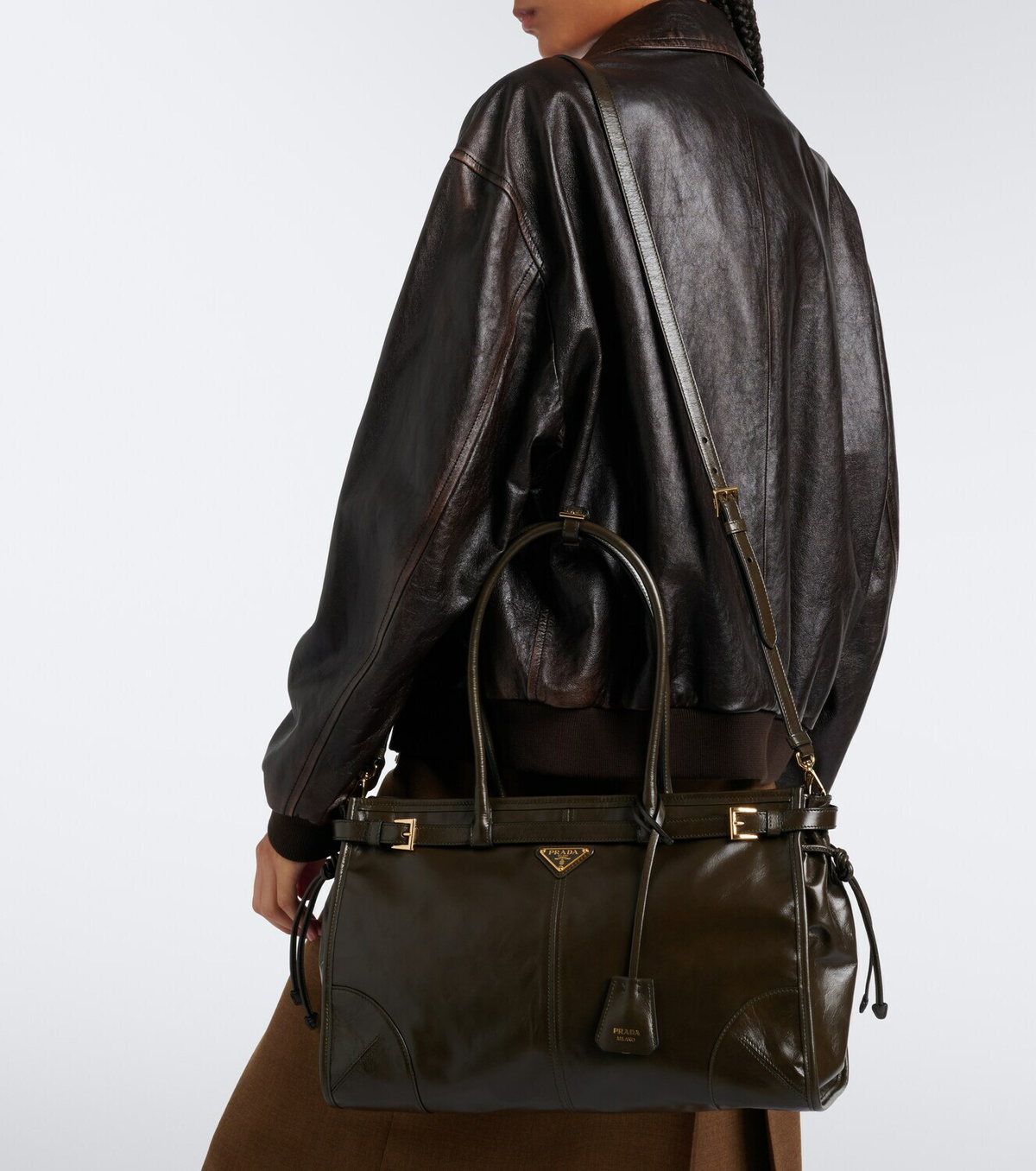 Prada Prada Bonnie Large leather shoulder bag