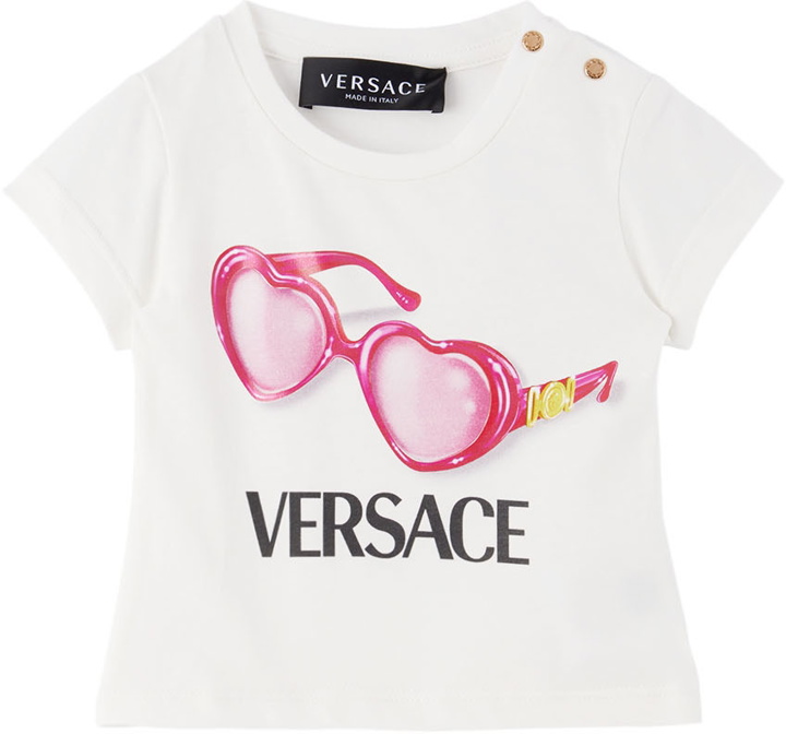Photo: Versace Baby White Heart Medusa T-Shirt