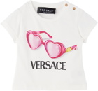 Versace Baby White Heart Medusa T-Shirt