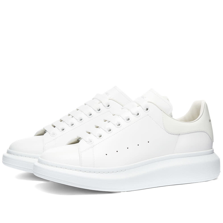 Photo: Alexander McQueen Glow In The Dark Heel Tab Wedge Sole Sneaker