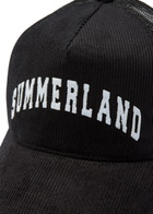 Nahmias Summerland Corduroy and Mesh cap - Black - One Size