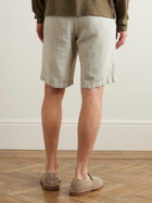 Massimo Alba - Vela Straight-Leg Linen Shorts - Neutrals