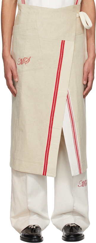 Photo: Marine Serre Off-White Cotton Skirt