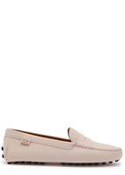 Tods Gommino Grained Leather Loafers Pink