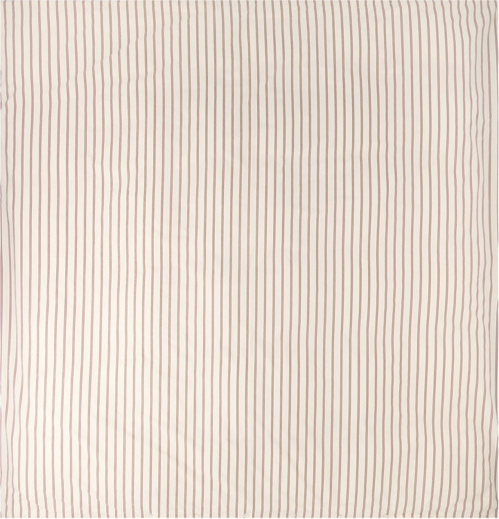 Photo: Tekla White & Brown Percale Duvet Cover, Queen