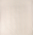 Tekla White & Brown Percale Duvet Cover, Queen