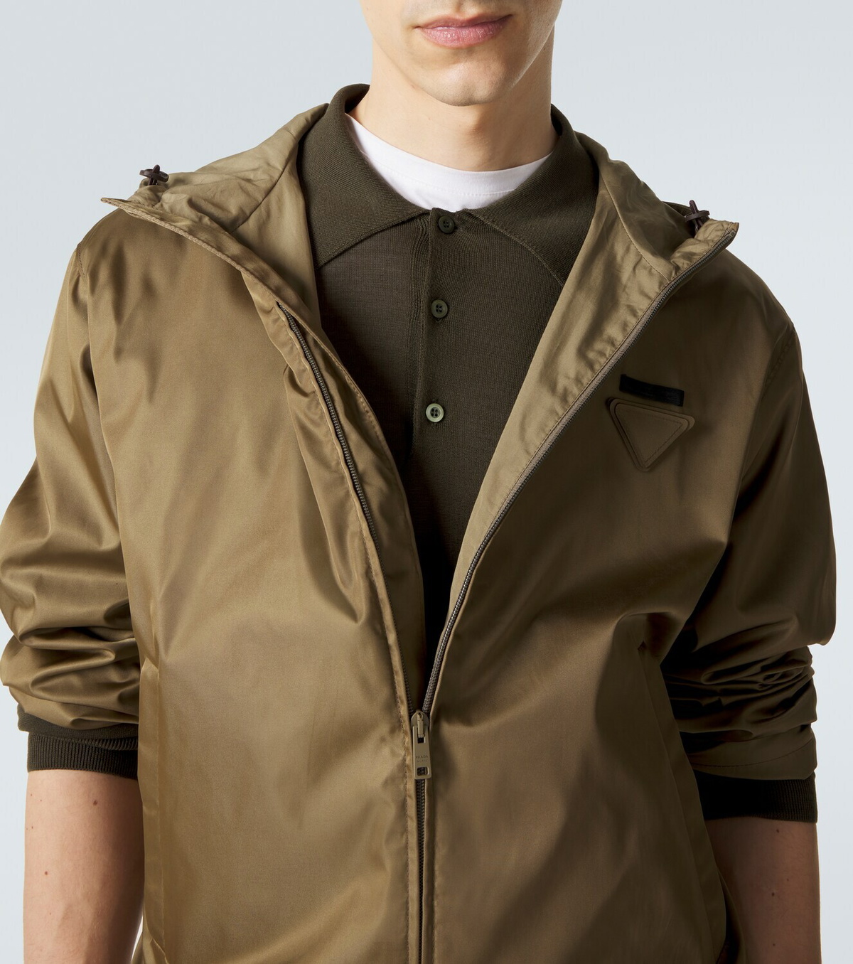 Prada Virgin wool polo sweater