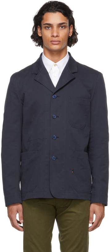 Photo: Paul Smith Navy Organic Cotton Work Blazer