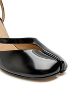 Maison Margiela Tabi 80 Patent Leather Sandals Black