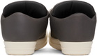 Rick Owens Gray Porterville Jumbolaced Padded Low Sneakers