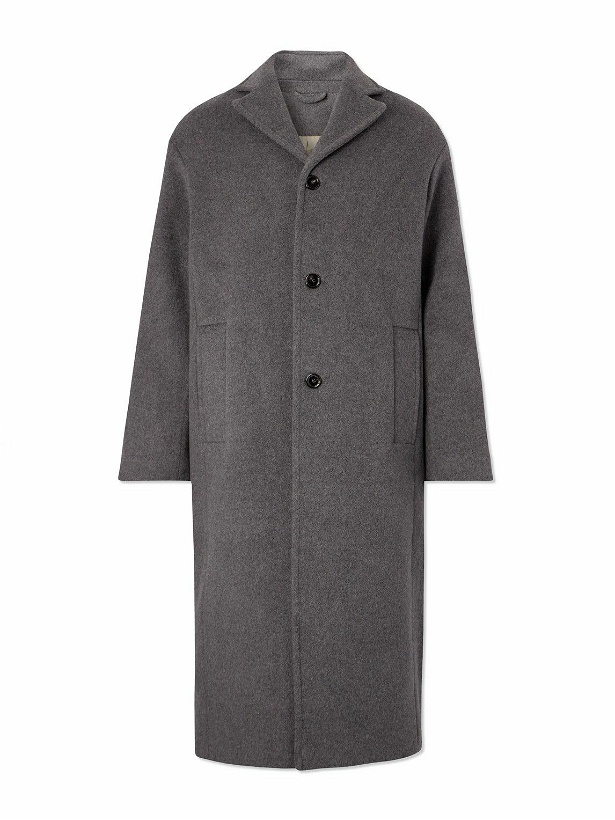 Photo: Séfr - Amo Brushed Wool and Cashmere-Blend Coat - Gray