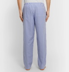 Sunspel - Striped Cotton-Poplin Pyjama Trousers - Blue