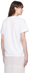 GANNI White Embroidered T-Shirt