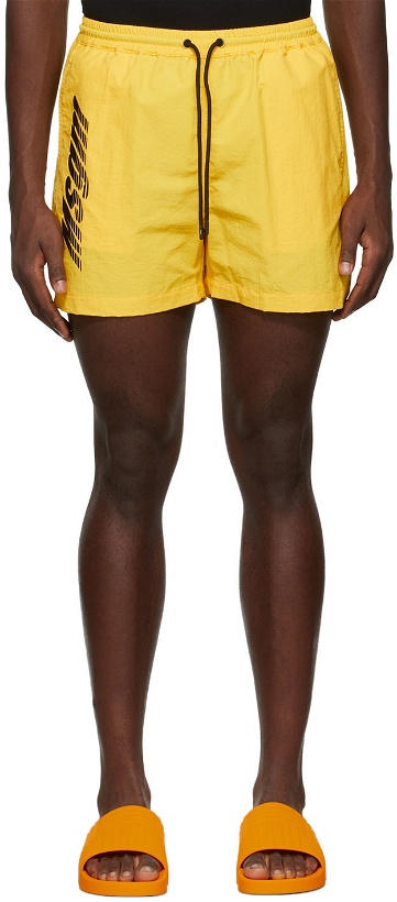 Photo: MSGM Yellow Bermuda Shorts