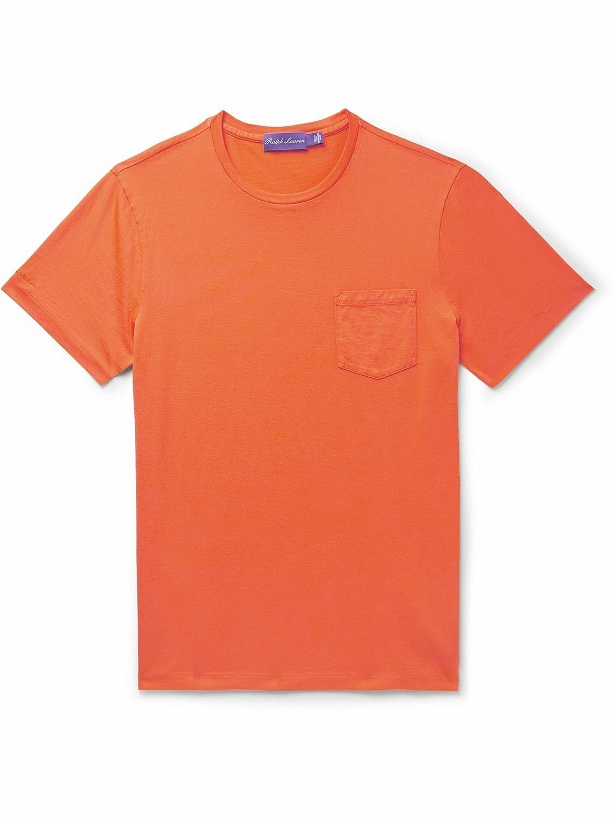 Photo: Ralph Lauren Purple label - Cotton-Jersey T-Shirt - Orange