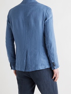 BARENA - Piero Linen Blazer - Blue