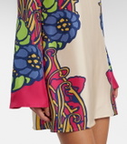 La DoubleJ Lemuria Placée silk satin minidress