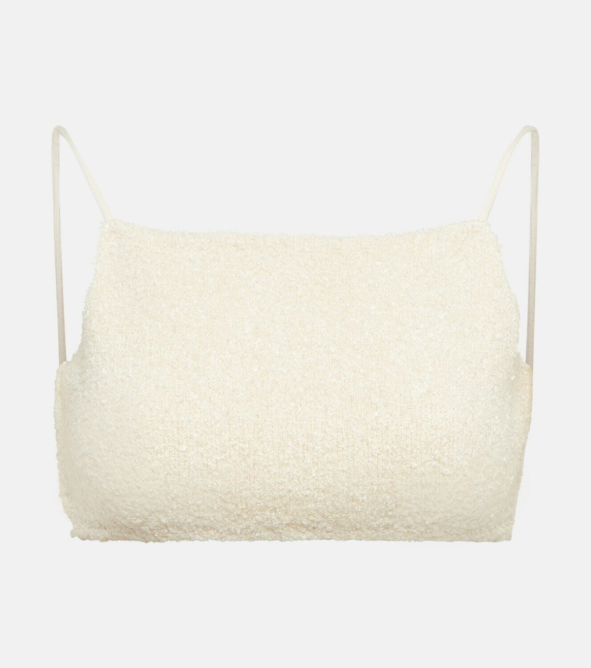 Loro Piana - Silk bouclé crop top Loro Piana