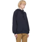 Dries Van Noten Navy Graphic Hoodie